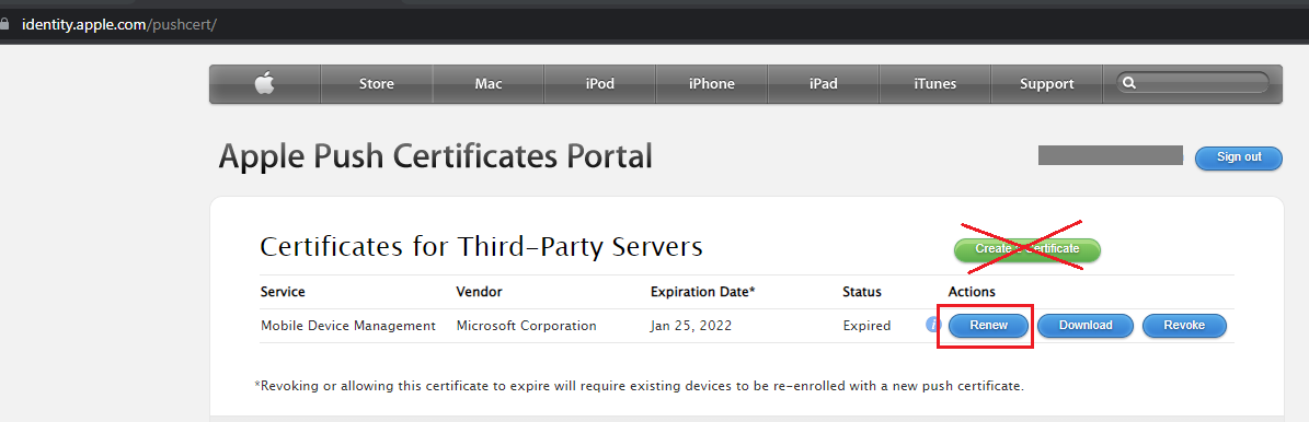 How-to: Renew Apple Push Notification Certificate in Microsoft Intune ...